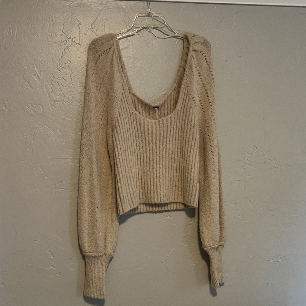 Gorgeous Free People Women's Beige Sweater